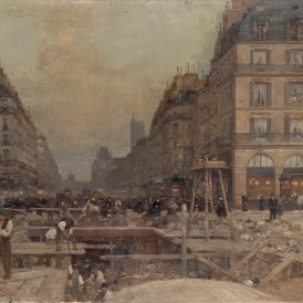 La Construction du métropolitain, 1900